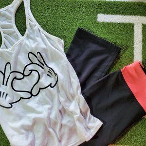 Danskin Now Dance Pants AND Graphic Tee, Small